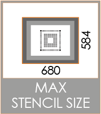 Fa23 max size PCB smt microelectronics stencil misprint printing machines